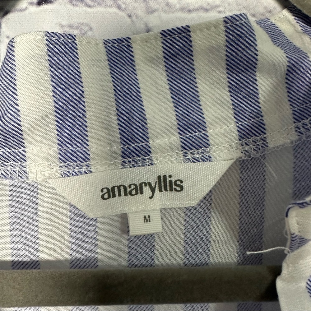 Amaryllis Navy and White Striped Top - Picture 3 of 3